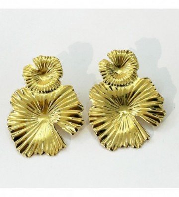Pendientes acero Dorado...