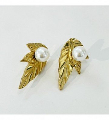 Pendientes acero Dorado...