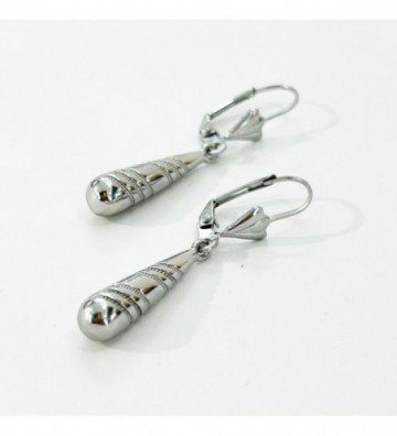 Pendientes acero Plateado...