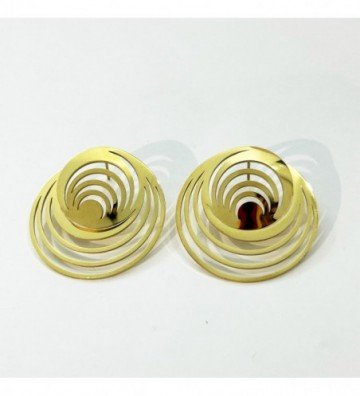 Pendientes acero Dorado...