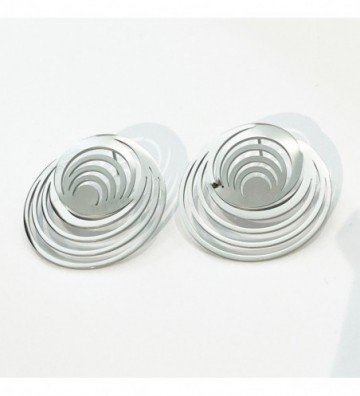 Pendientes acero Plateado...