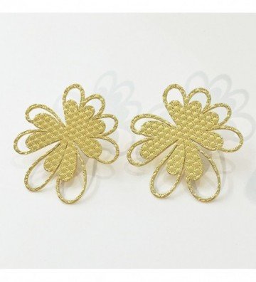 Pendientes acero Dorado...