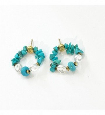 Pendientes acero Dorado...