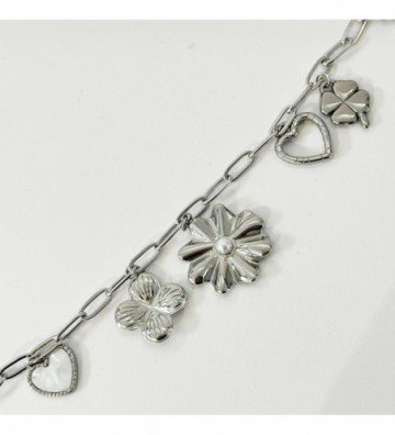 Pulseras brazaletes acero...