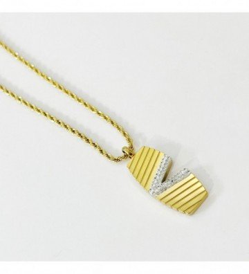 Collares acero Dorado...