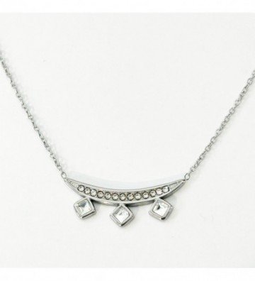 Collares acero Plateado...