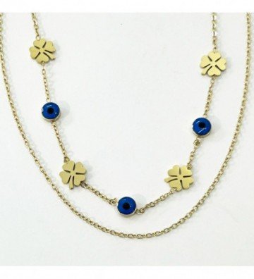 Collares acero Dorado...