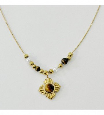 Collares acero Dorado...