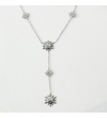 Collares acero Plateado...