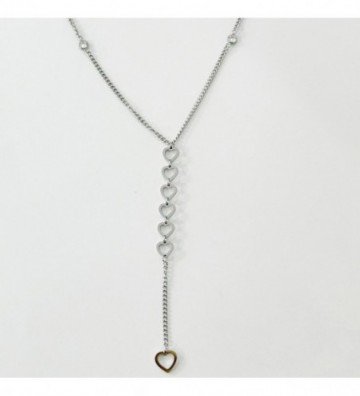 Collares acero Plateado...