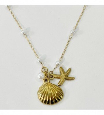 Collares acero Dorado...