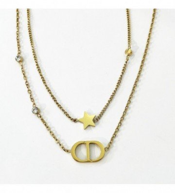 Collares acero Dorado...