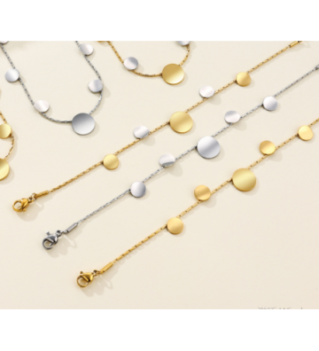 Pulseras brazaletes acero...