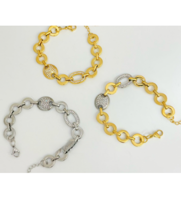 Pulseras brazaletes acero...