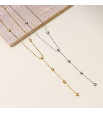 Collares acero Dorado...