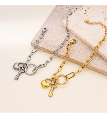 Pulseras brazaletes acero...