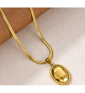 Collares acero Dorado...