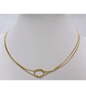 Collares acero Dorado...