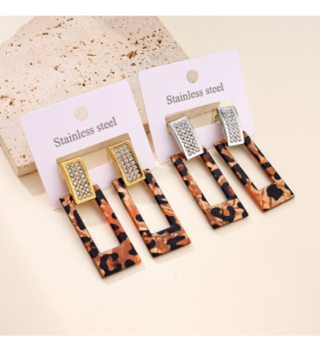 Pendientes acero Dorado...