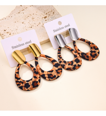 Pendientes acero Dorado...