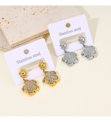 Pendientes acero Dorado...