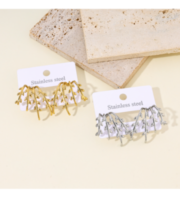 Pendientes acero Dorado...