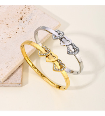 Pulseras brazaletes acero...