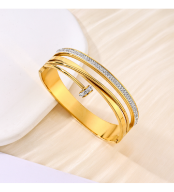 Pulseras brazaletes acero...