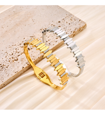 Pulseras brazaletes acero...