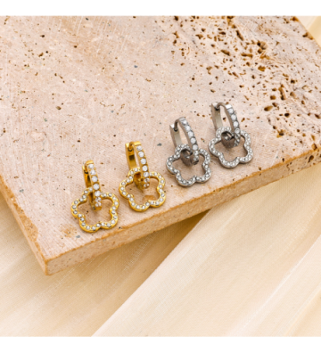 Pendientes acero Dorado...