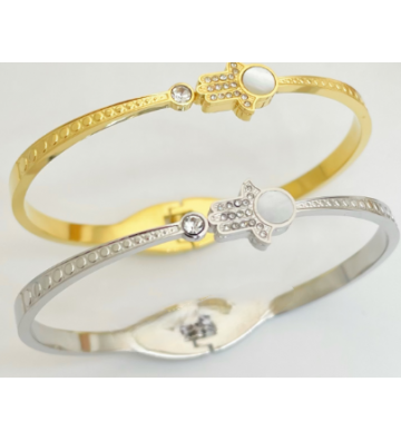 Pulseras brazaletes acero...