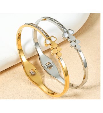 Pulseras brazaletes acero...