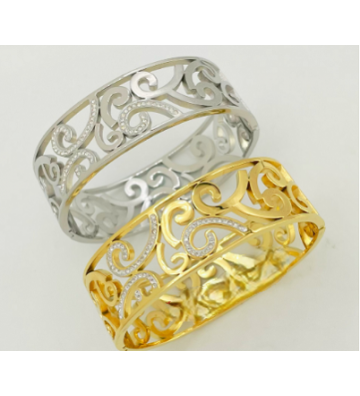 Pulseras brazaletes acero...