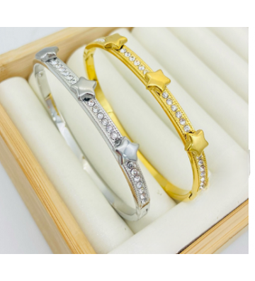 Pulseras brazaletes acero...