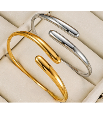 Pulseras brazaletes acero...