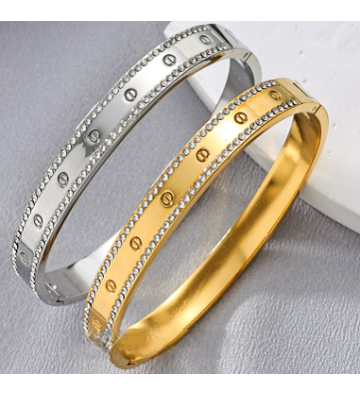 Pulseras brazaletes acero...