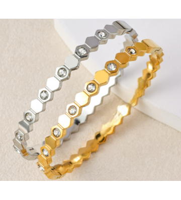 Pulseras brazaletes acero...