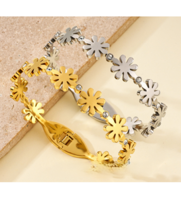 Pulseras brazaletes acero...