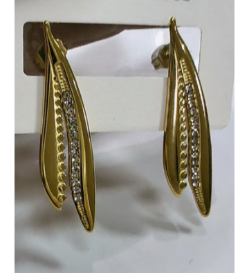 Pendientes acero Dorado...