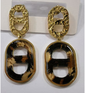 Pendientes acero Dorado...