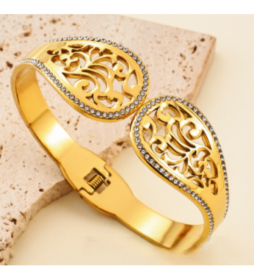 Pulseras brazaletes acero...