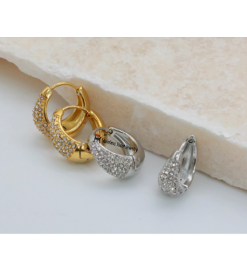 Pendientes acero Plateado...