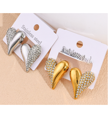 Pendientes acero Plateado...