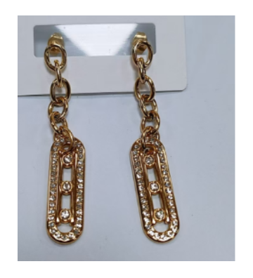 Pendientes acero Plateado...