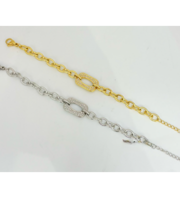 Pulseras brazaletes acero...