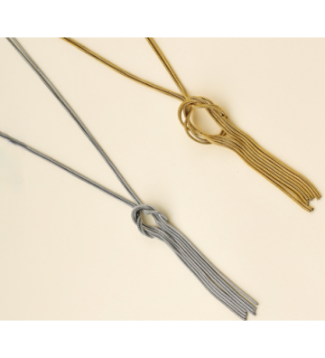 Collares acero Plateado...