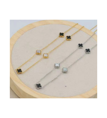 Collares acero Plateado...