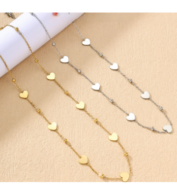 Collares acero Dorado...