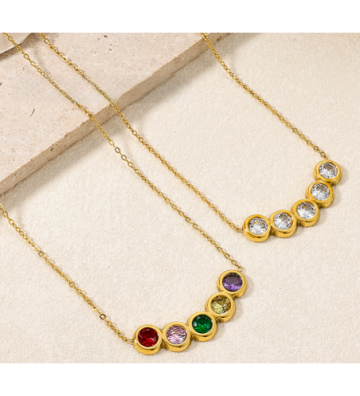 Collares acero Dorado...