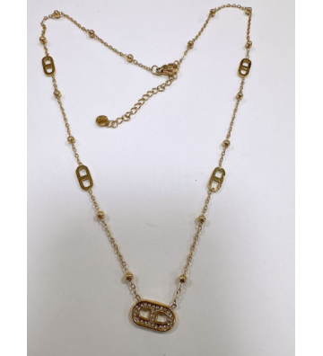 Collares acero Dorado...